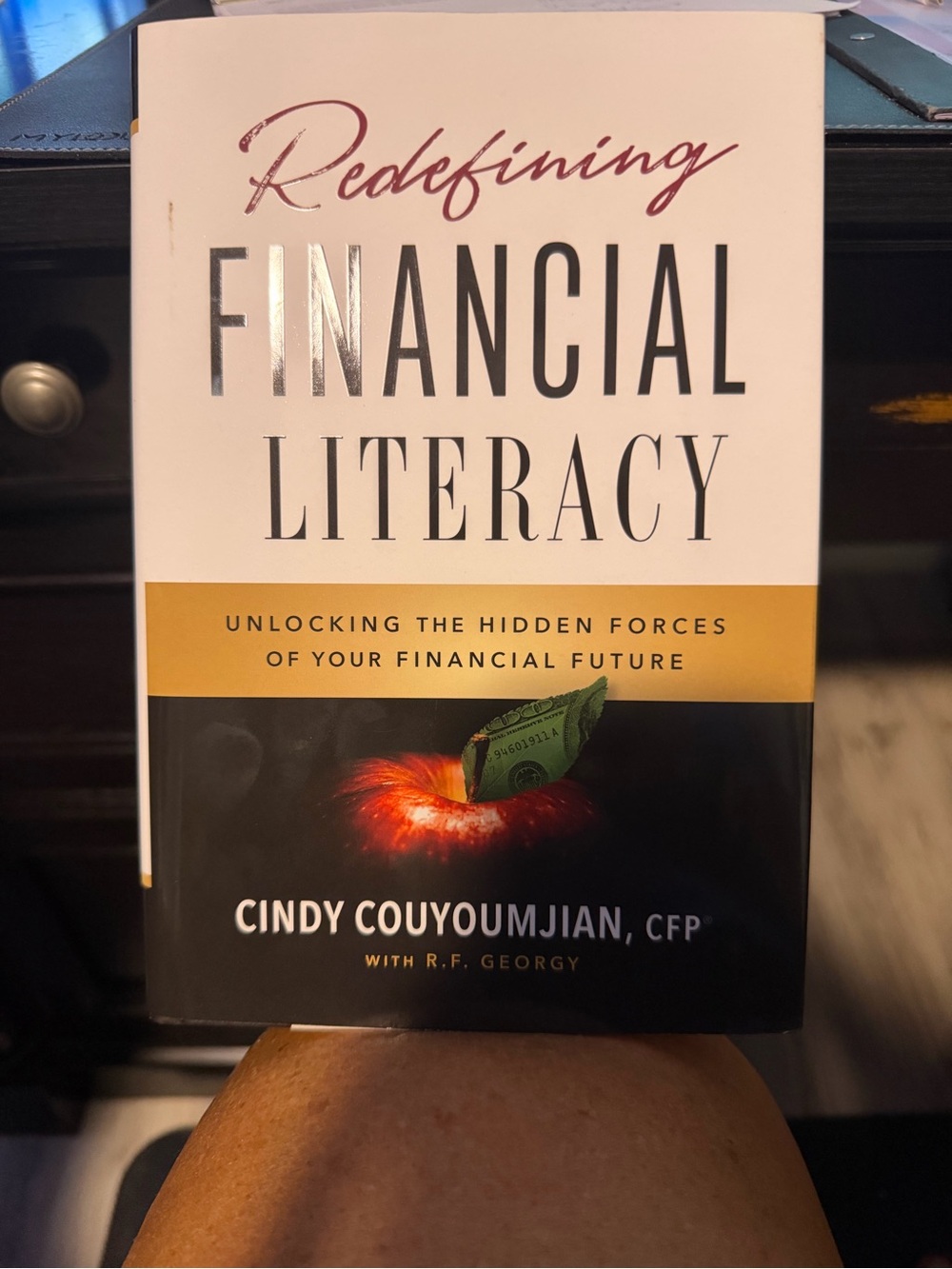 Redefining Financial Literacy by Cindy Couyoumjian - White/Black Cover